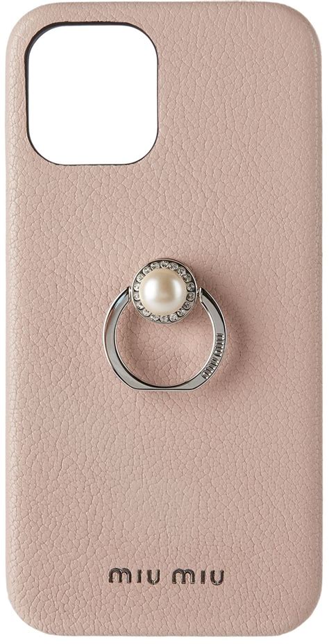 miu miu ipad case|MIU MIU Miu Pink Leather Brand Accessories iPad Case Unisex.